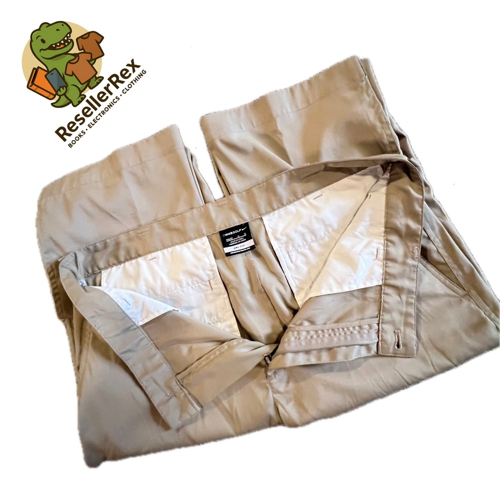 Nike‎ Golf Dri-FIT Men's Golf Pants Size 34x32 Beige